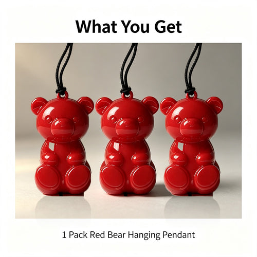 COMMIXCN LED Glowing Bear Keychain Charm – Night‑Run Safety Warning Light