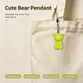 COMMIXCN LED Glowing Bear Keychain Charm – Night‑Run Safety Warning Light