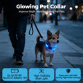 COMMIXCN LED Light Up Dog Collar, Waterproof 3 Modes(2 Pack)