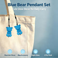 COMMIXCN LED Glowing Bear Keychain Charm – Night‑Run Safety Warning Light